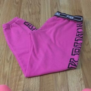 Pink sweats!!  Good used condition!! Size small